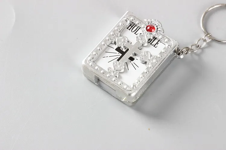 Gift Box Car Electronic Couple Key Chain - Silver
