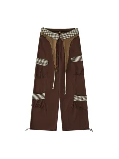 Women's Summer American Retro Overalls - Coffee - View 1