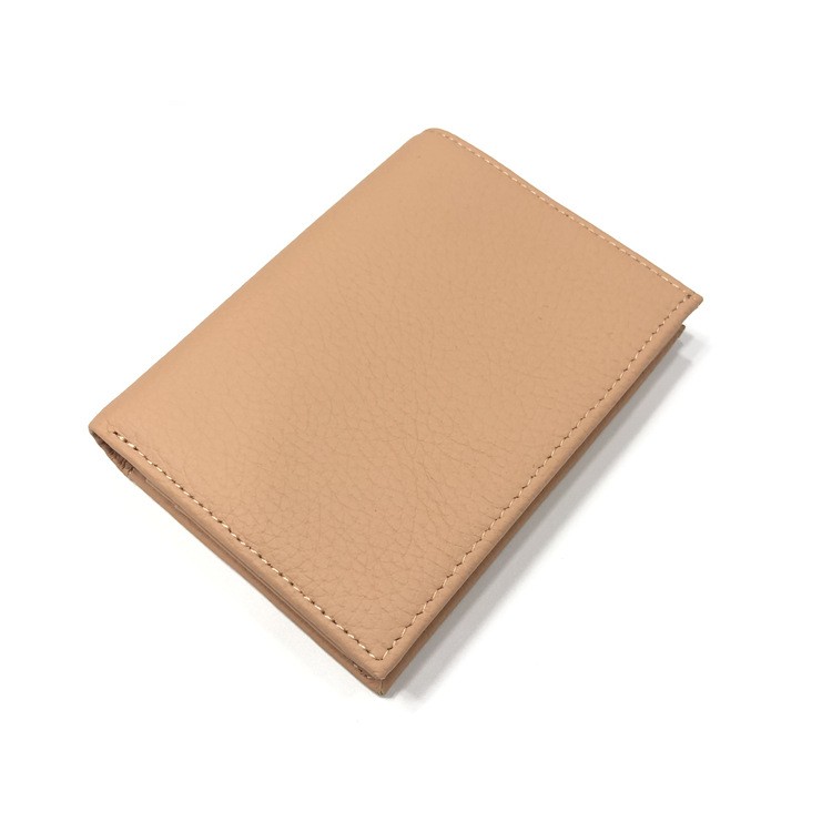 Short Genuine Leather Men's And Women's Wallet Vertical Multi Card Cream - Shop at LoveMi