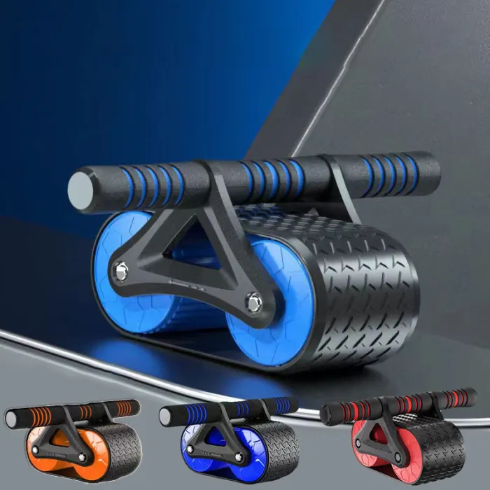 Double Wheel Ab Roller with Automatic Rebound, Core Exercise Wheel for Home Workouts - detail photo 12