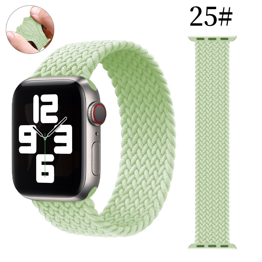 Compatible with Apple, Suitable For Iwatch Strap Simple Nylon Stretch Woven One Apple Watch Apple Nylon Strap