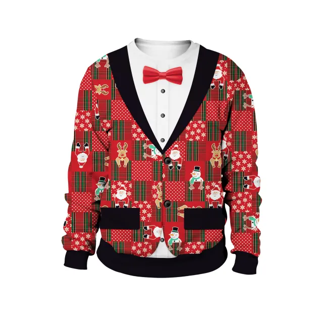 Women's Christmas Dress Crew Neck Sweatshirt 7Color Xl - Shop at LoveMi