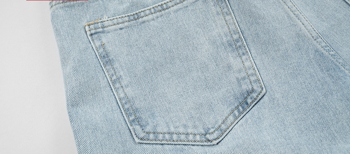 Title 9, Heren Dames Nieuwe Straight Slit Denim Chang-broek