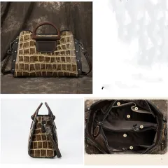 Tail Goods Leather Handbags Handbags Clearance Processing The First Layer Of Leather Diagonal Hand Bag Shoulder Bag - Brown - View 1