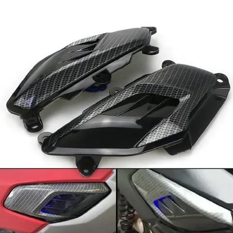 NMAX155 Side Lamp Refitted with LED Carbon Fiber Decoration