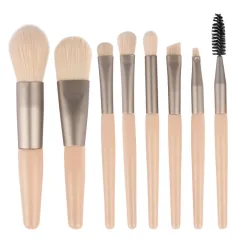 Makeup Tool Morandi 8-Pack Makeup Brush - Apricot - View 1