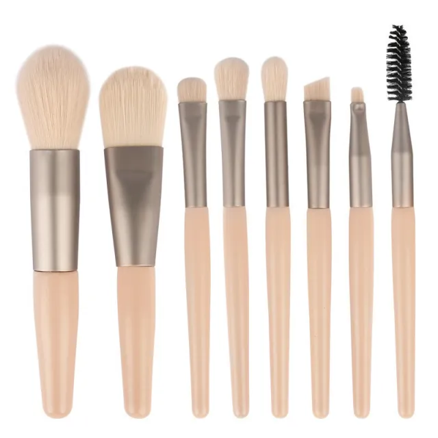 Makeup Tool Morandi 8 Pack Makeup Brush Apricot - Shop at LoveMi