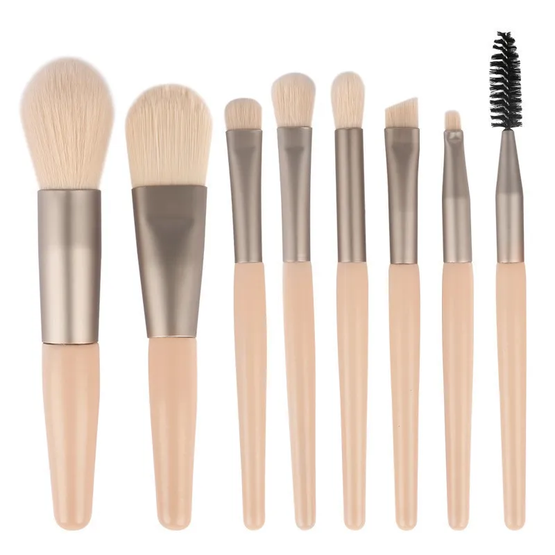 Makeup Tool Morandi 8-Pack Makeup Brush - Apricot