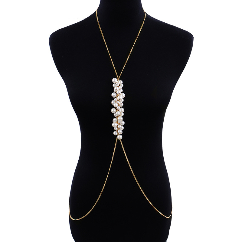Summer Beach Sweet Pearl Body Chain Bikini Chain