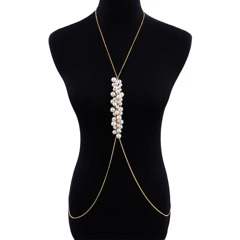 Summer Beach Sweet Pearl Body Chain Bikini Chain