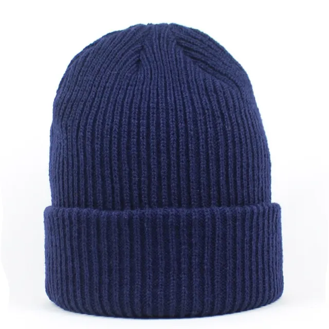 Winter Warm And Cold Proof Wool Hat Navy Blue - Shop at LoveMi