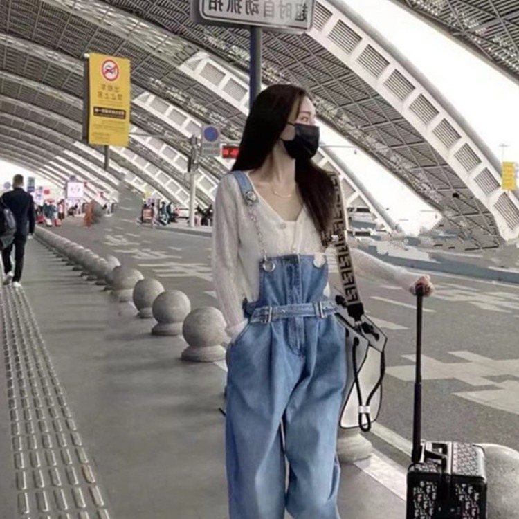 Women's Fashion Chain Strap Straight Leg Pants