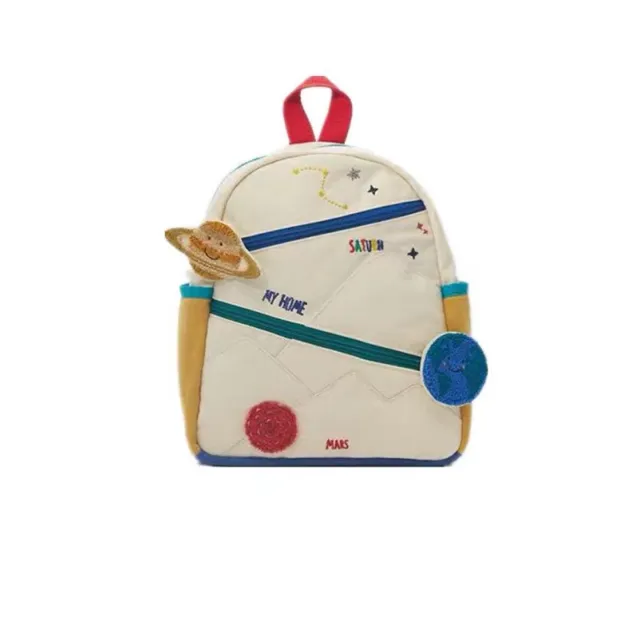Children's Backpack Men And Women Baby Cute Color Matching Girl White - Shop at LoveMi