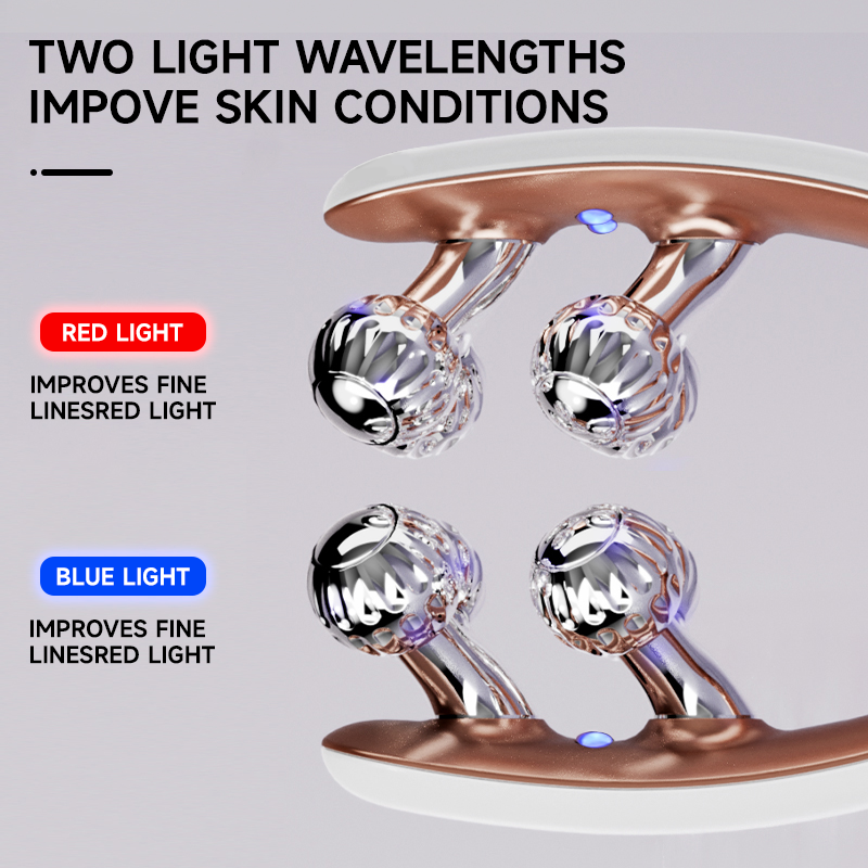 V-Shaped Face Contour Massager EMS Microcurrent Roller With LED Light Multi-Purpose Beauty Tool For Daily Skin Care 8