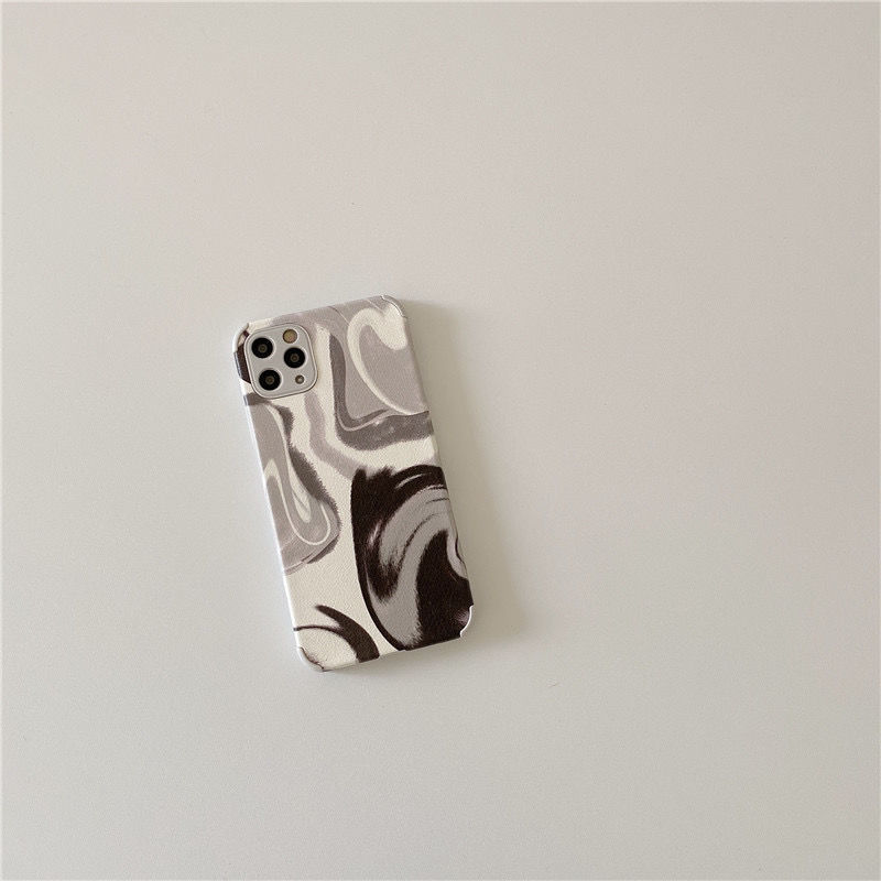 Cold Wind Black Grey Smudge Mobile Phone Case - Image 2