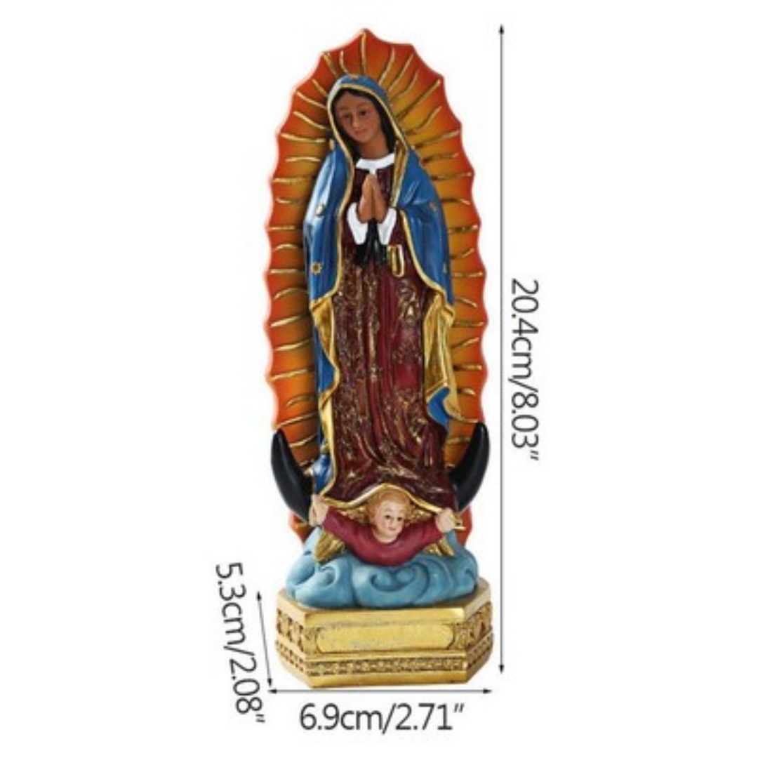 Beautiful Guadalupe Mary Statue Religious Gift Xmas Home Decor — image 6