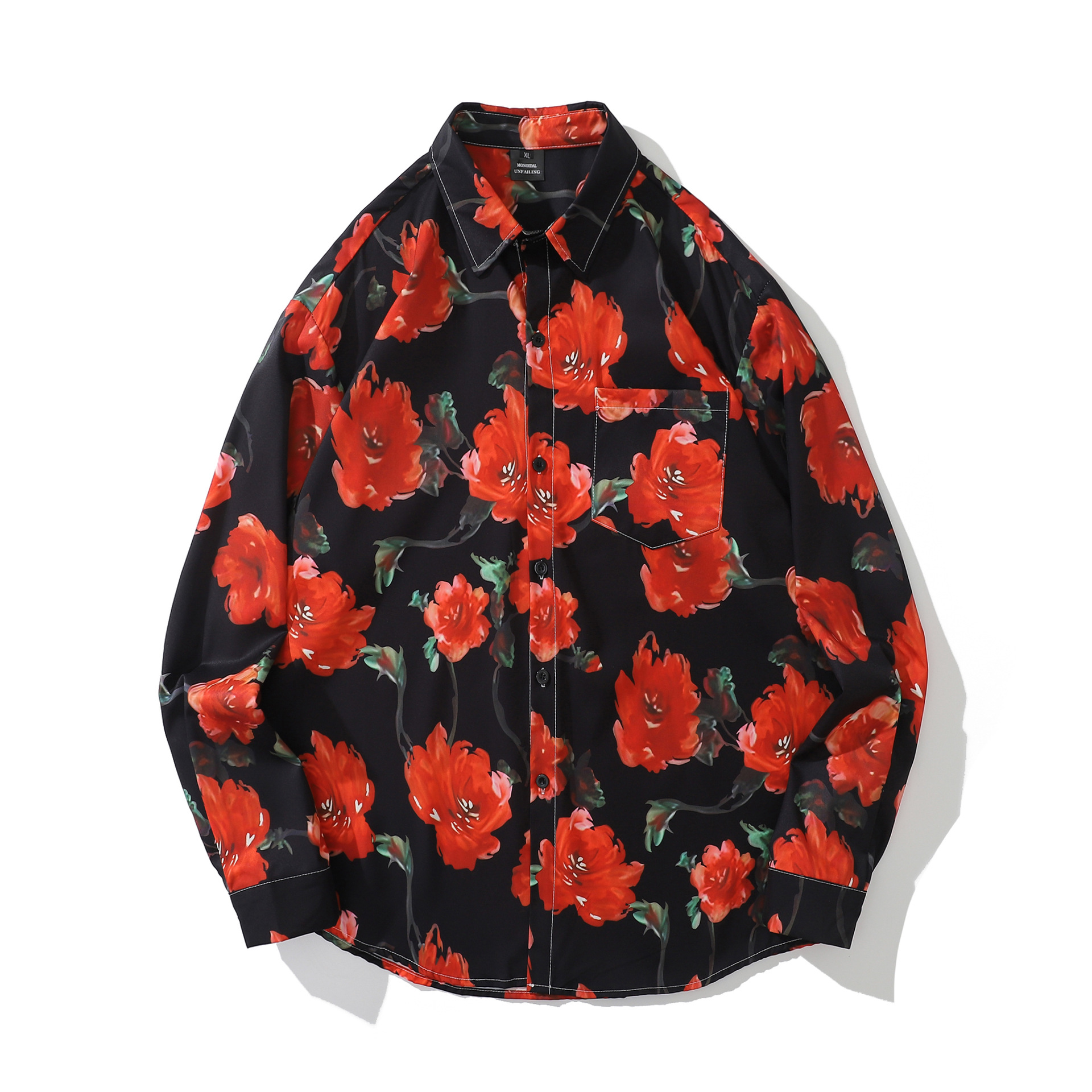 Title 2, Losvallend herenshirt met bloemenprint in Hong ...