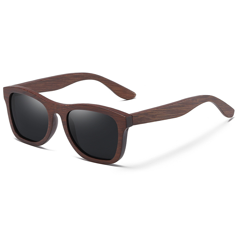 Title 5, Bamboo Wood Sunglasses Wooden Retro Polarized