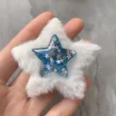 Dark Blue Plush Pentagram
