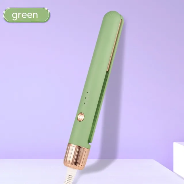 Electric Hair Straightener Two in one Small Hair Straightener Mini Green - Shop at LoveMi