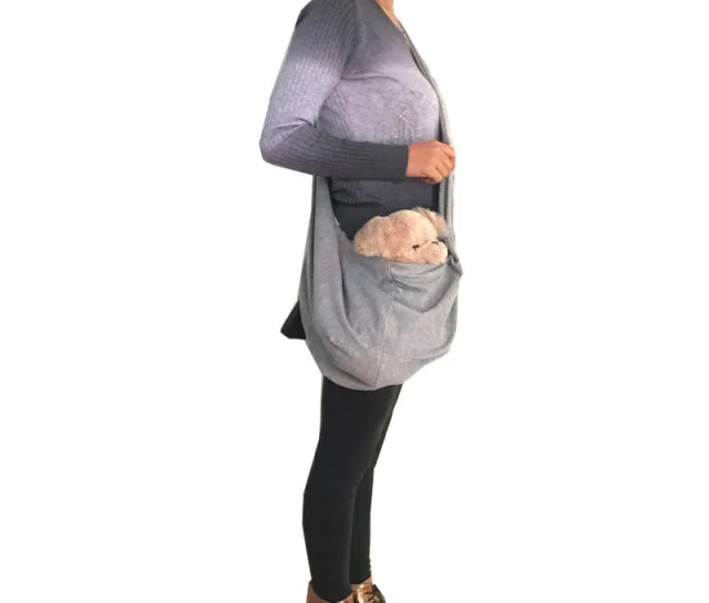 Going Out Puppy Pet Backpack One shoulder Messenger Pet Bag Nonadjustablegray - Shop at LoveMi