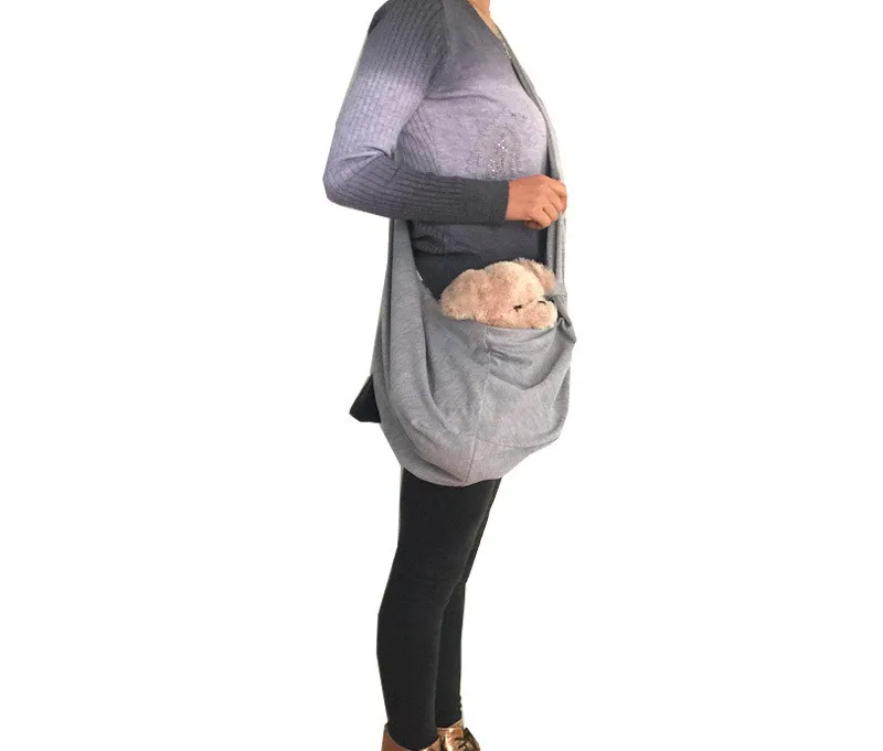Going Out Puppy Pet Backpack One-shoulder Messenger Pet Bag - Nonadjustablegray
