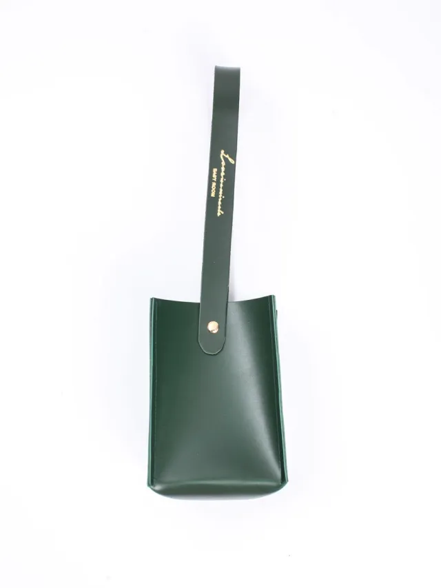 Leather Eco friendly Beverage Bag Coffee Cup Green - Shop at LoveMi