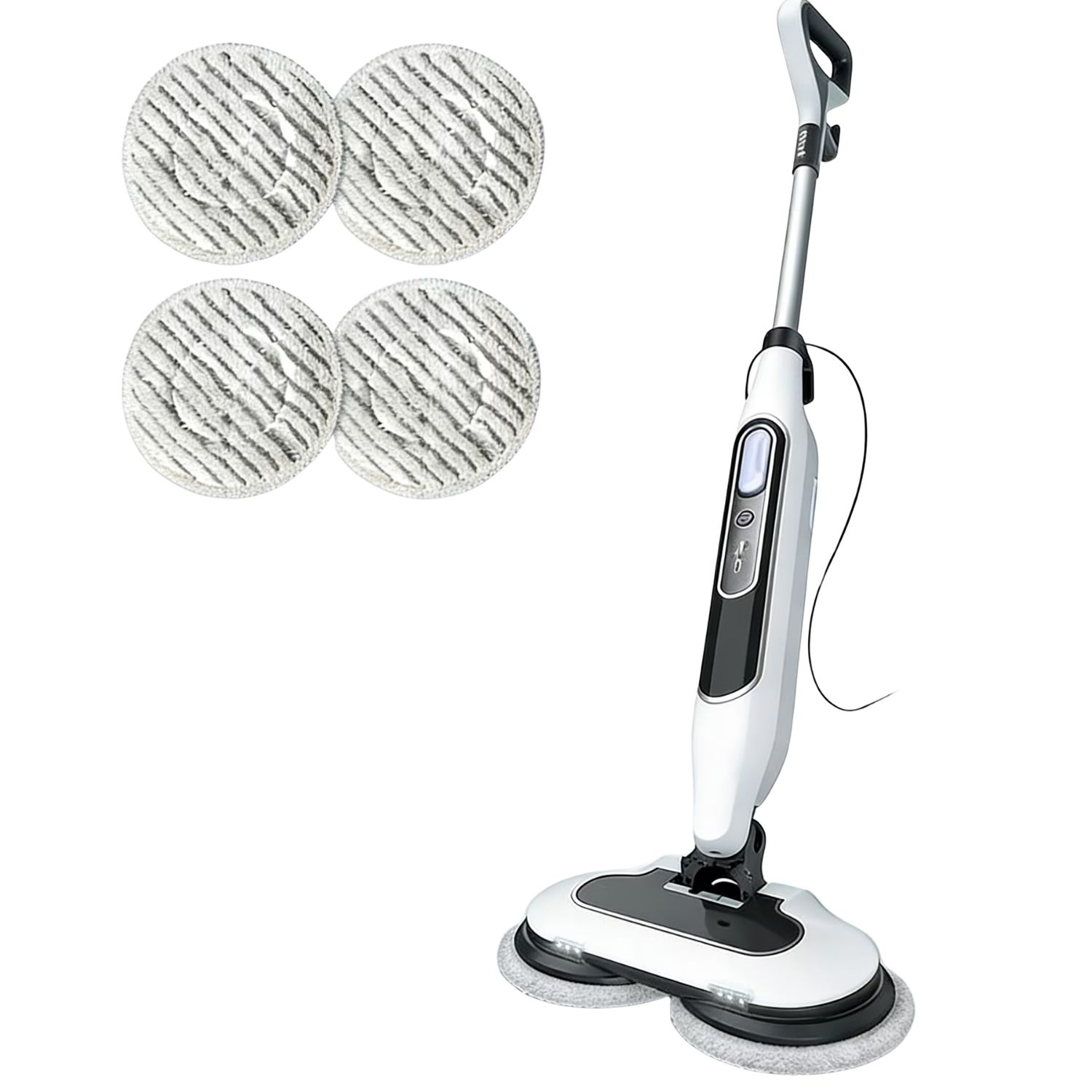 Dual Head Hard Floor Steam Mop, 3 Adjustable Steam Modes, LED Headlights, Lightweight For Home Tile Cleaning image 2