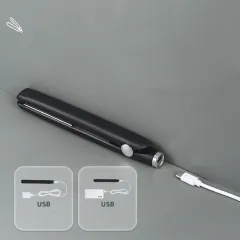 Usb Interface Mini Hair Curler And Straightener Dual-use Hair Curler - Black - View 1