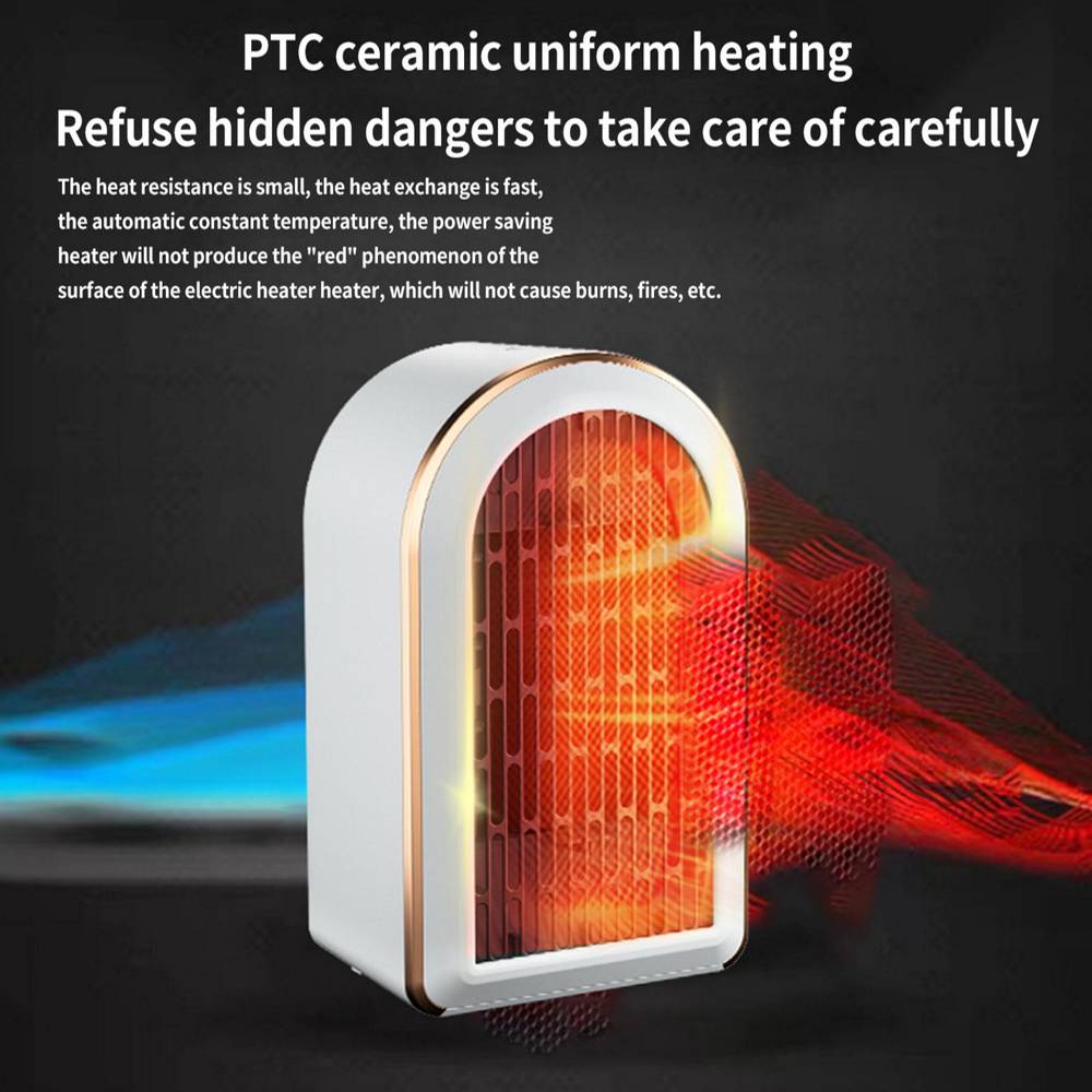 Electric Portable Space Heater 1200W Small Ceramic Fan Low Energy UK Plug — image 8