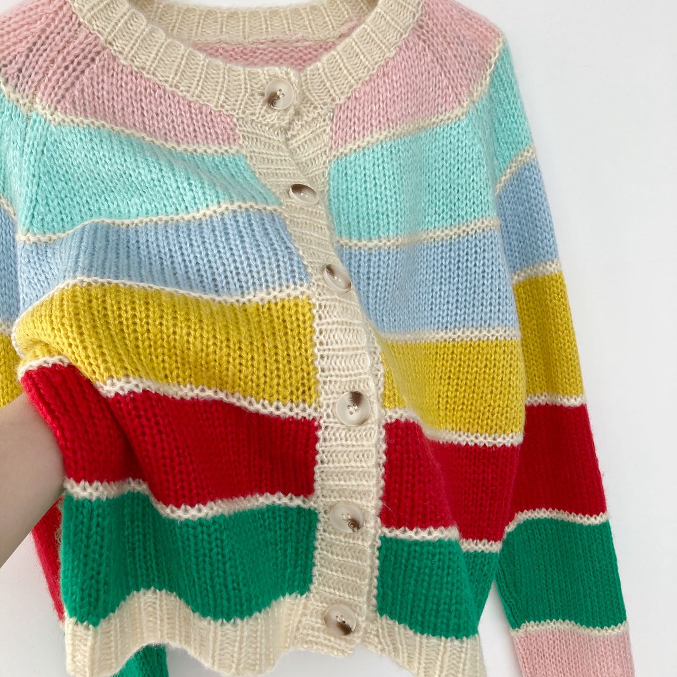 Title 4, Color Striped Knitted Sweater Autumn And Winter...