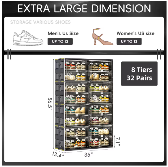 Plastic Shoe Organizer Cabinet - Image 6