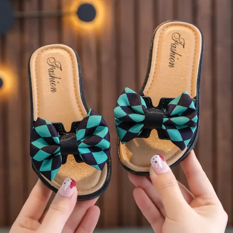 Girls Sandals with Bows and Non-slip Soft Bottom