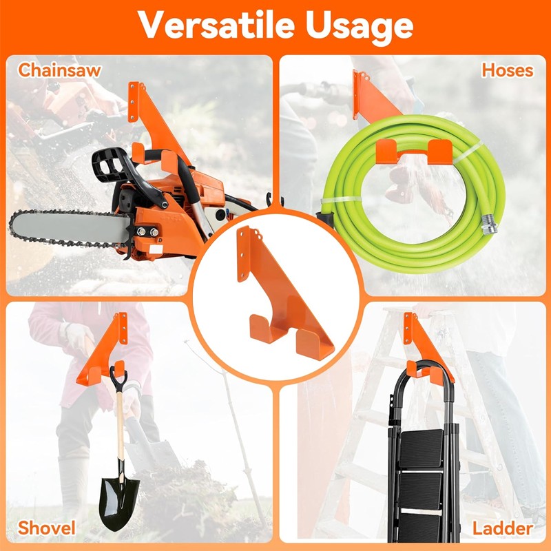 Heavy Duty Chainsaw Wall Mount Holder Steel Chainsaw Hanger