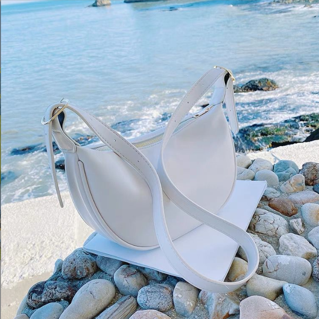 Simple Special interest Design All matching Western Style Selenodont Bag White - Shop at LoveMi