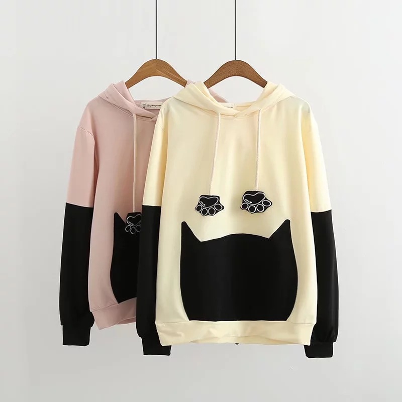 Title 3, Hooded long-sleeved soft girl sweater