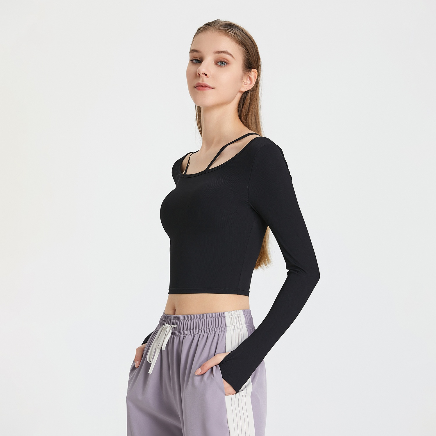 Title 6, Long Sleeve Yoga Wear Top Women