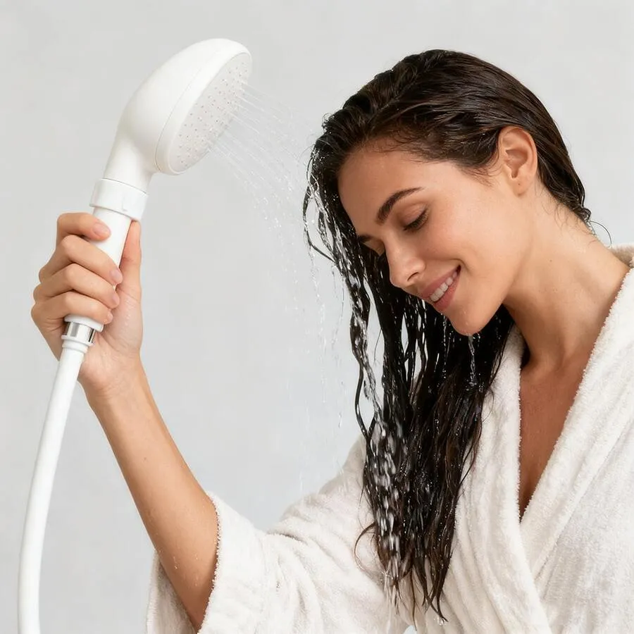 Portable Handheld Faucet Sprayer, Easy To Install Faucet Adapter, Shower Head For Shampooing And Pet Bathing, Durable ABS Material, Ideal For Home, Travel And RV Use