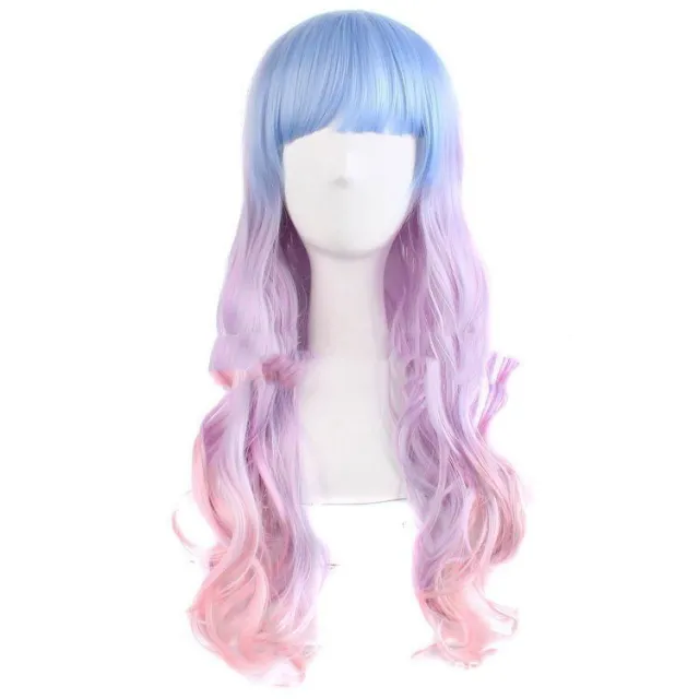 Harajuku Style Colored Female Long Curly Hair Hood M18640 - Shop at LoveMi