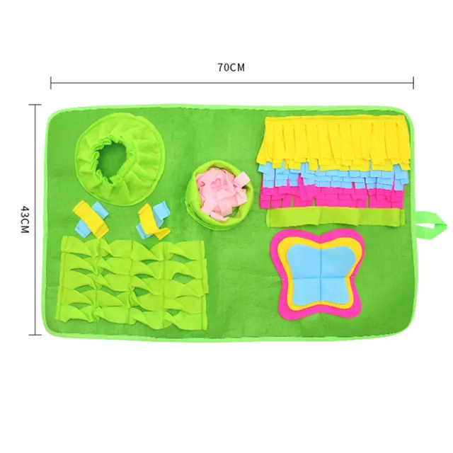 Pet Dog Training Foraging And Smelling Pad Plush Toy Green - Shop at LoveMi