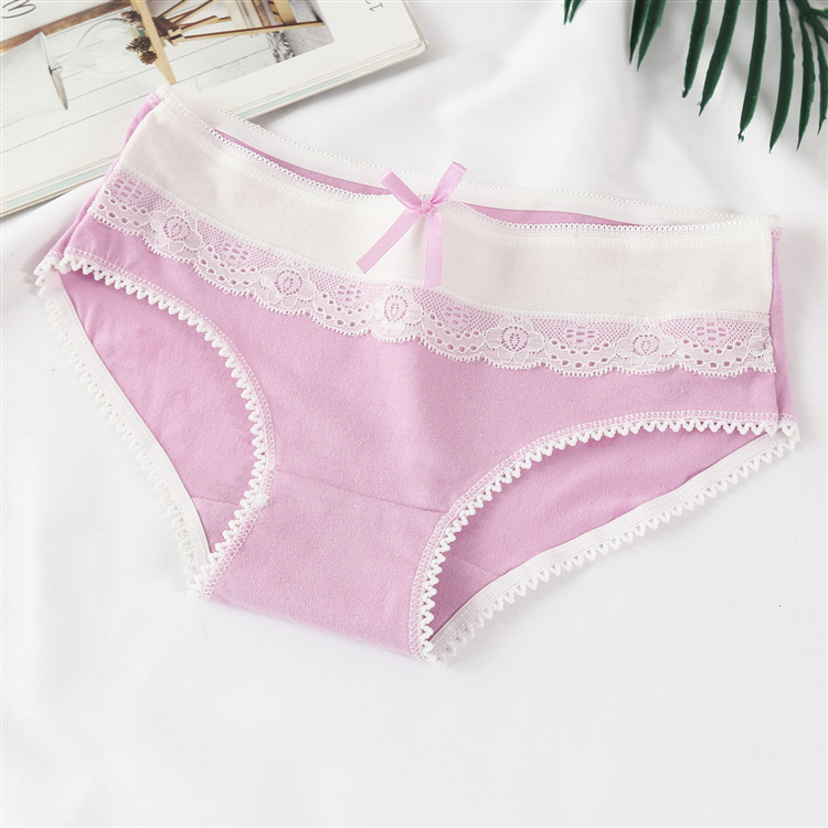 Title 2, Candy Color Cotton Ladies Cute Bow Panties