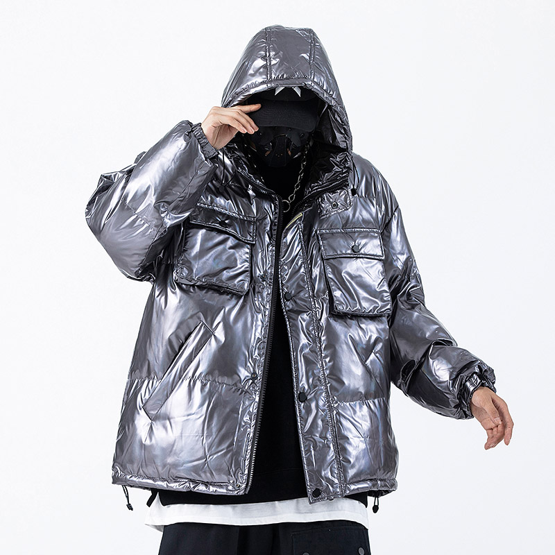 Title 6, Dark Reflective Cargo Parka Jackets Mens Hip Ho...