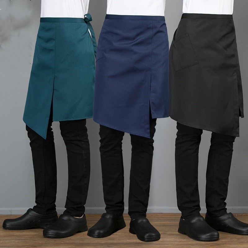 Title 2, Waiter Half-length Apron Print And Embroidery P...