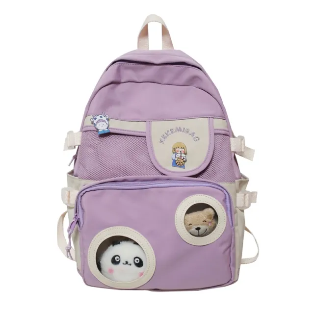 Teenage Black Bookbag Students Korean High Female School Harajuku Mochila Black - Shop at LoveMi