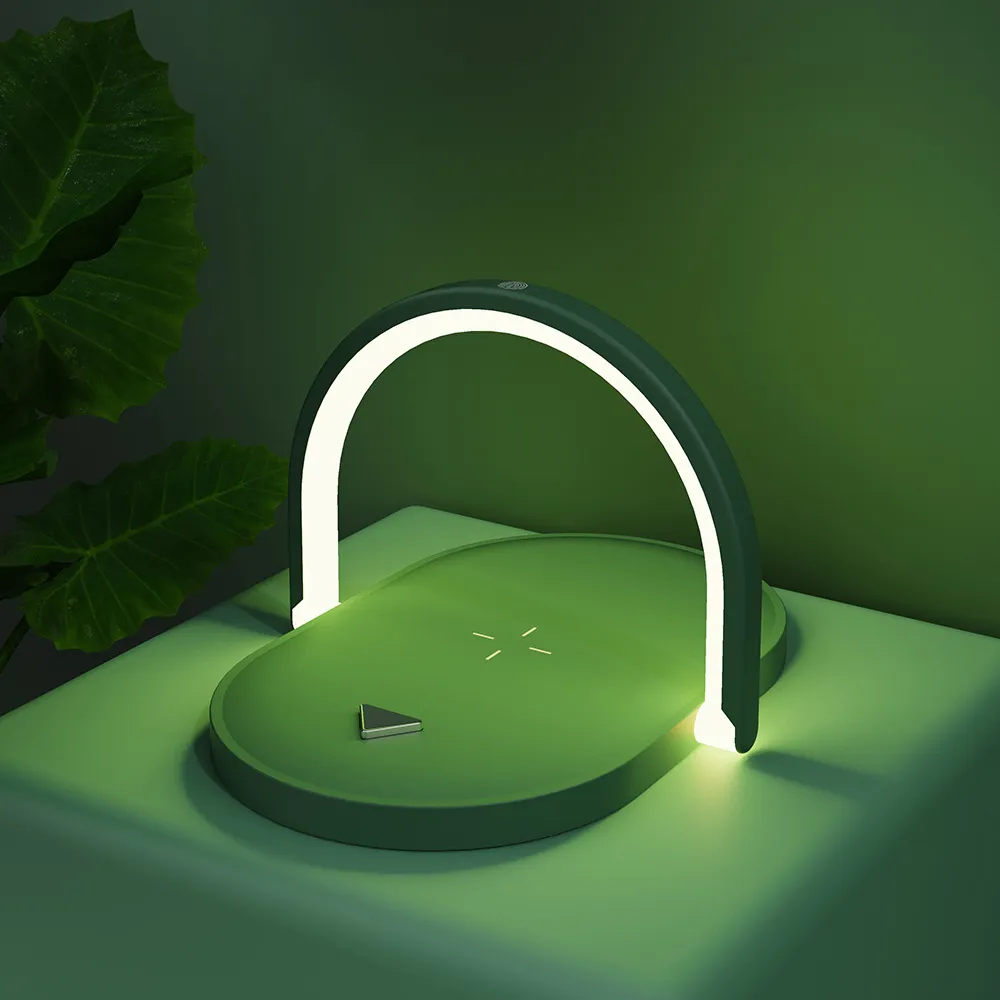 3 In 1 Foldable Wireless Charger Night Light Wireless Charging Station Stonego LED Reading Table Lamp 15W Fast Charging Light – image 10