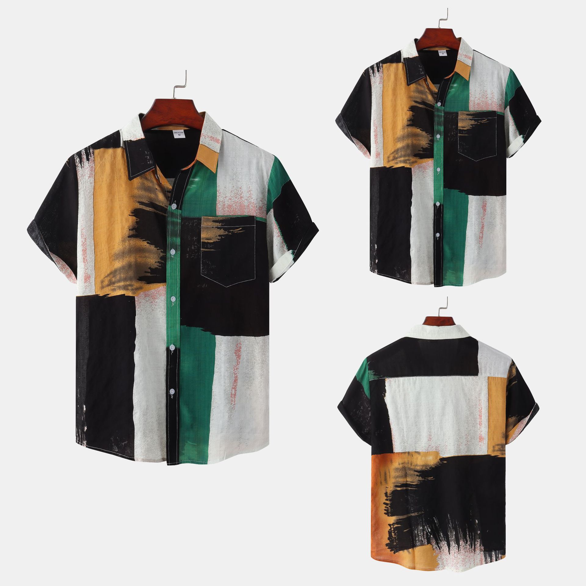 Title 33, Nieuw Hawaiian Style shirt met digitale print, ...