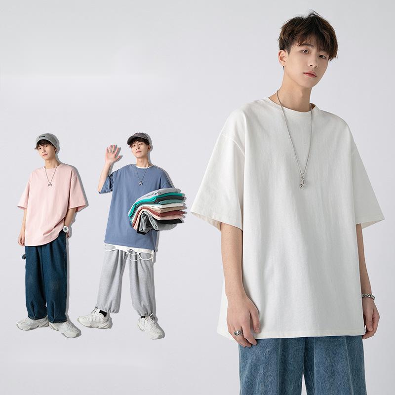 Pure Color Casual Five-point Short Sleeve