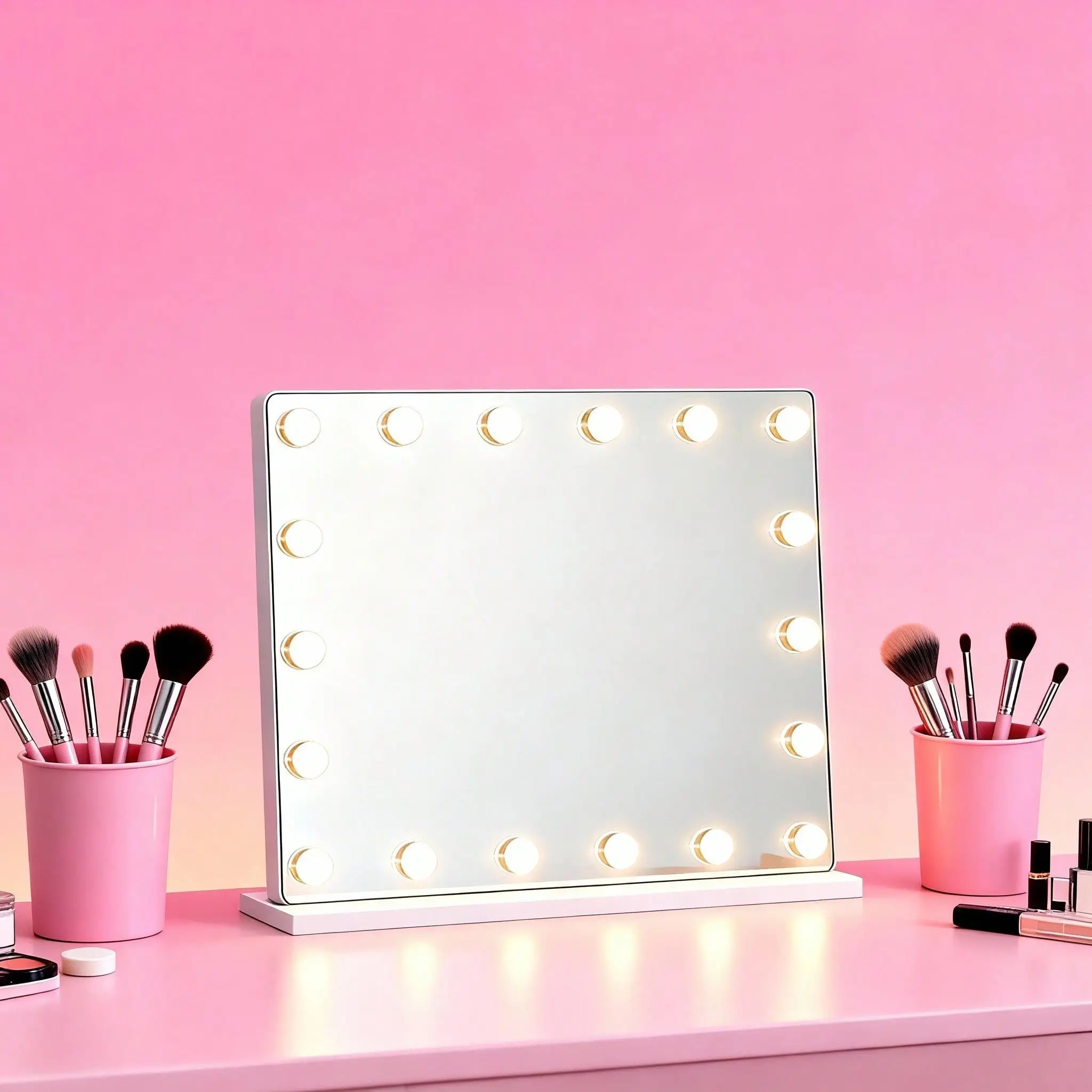 LED Vanity Mirror With 15 Bulbs