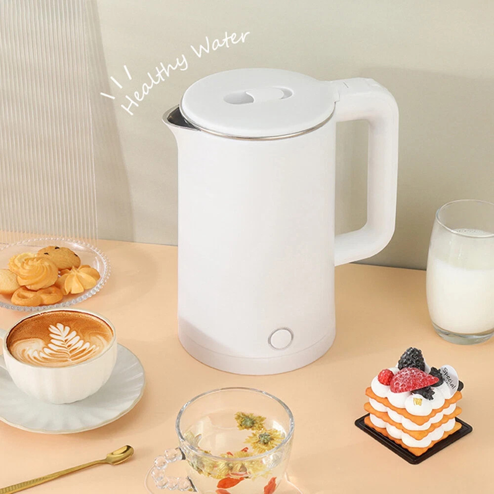 Cordless Electric Kettle 2L 1500W Stainless Steel Jug Overheat Protection 360 — image 2