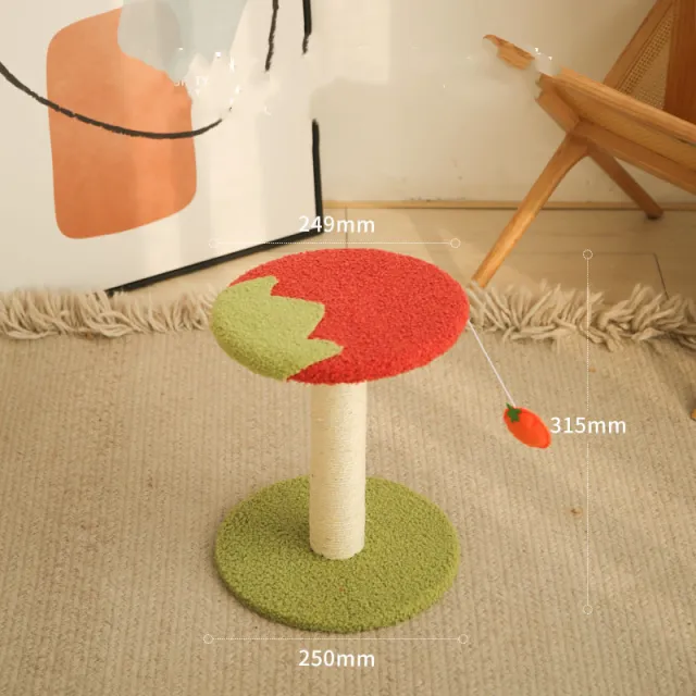 Kitten Cat Climbing Frame Small Cat Scratching Post Sisal Scratching Board Tomato Cat Basics - Shop at LoveMi